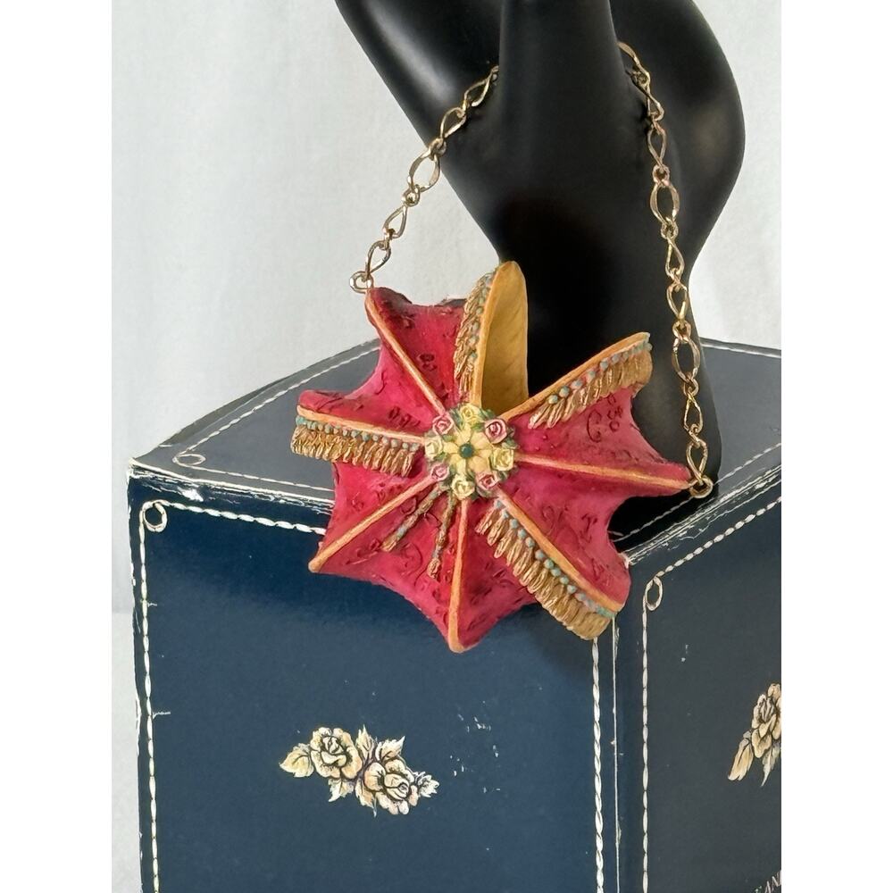 Willow Hall Miniature Vintage Handbag Figurine Pretty Maiden Circa 1810, 85-02